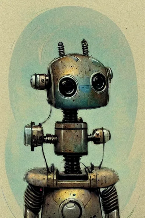 Image similar to ( ( ( ( ( 1 9 5 0 retro future robot pet. muted colors. ) ) ) ) ) by jean - baptiste monge!!!!!!!!!!!!!!!!!!!!!!!!!!!!!!