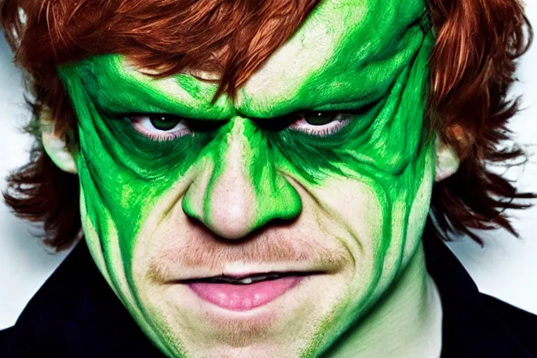 Prompt: Rupert Grint as The Green Goblin