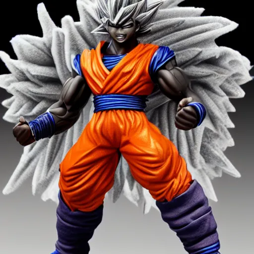 Prompt: black goku, highly detailed, ultra highly detailed