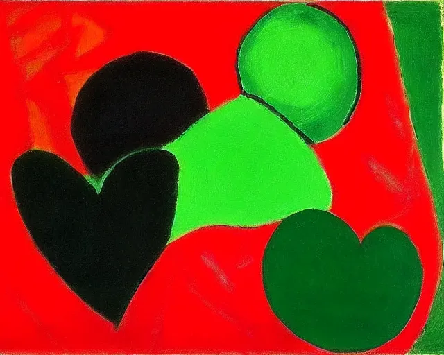 Image similar to Red, green, and black painting by Matisse