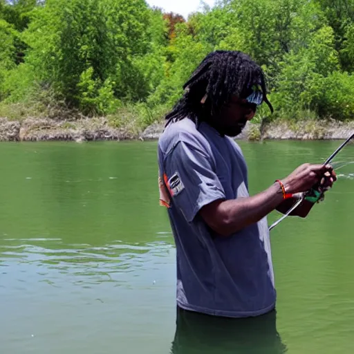 Image similar to chief keef fishing in balaton