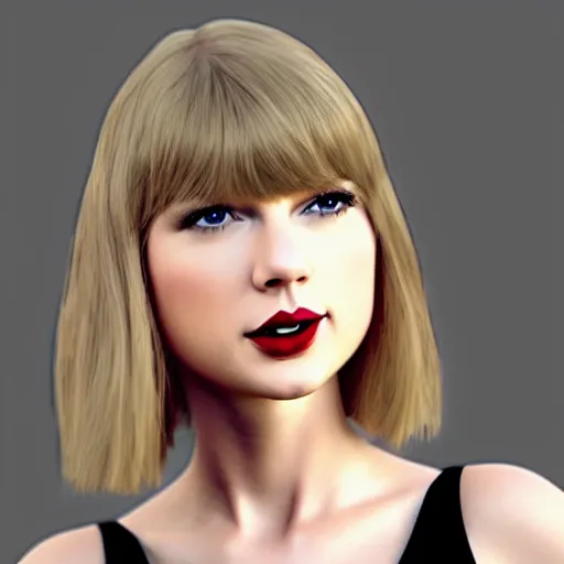 Image similar to little miss taylor swift by roger hargreaves and jim henson, octane render 3 d hd 4 k