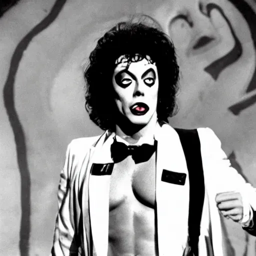 Image similar to tim curry in rocky horror picture show