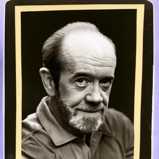 Image similar to George Carlin as president, extremely muscular, 50mm, award winning