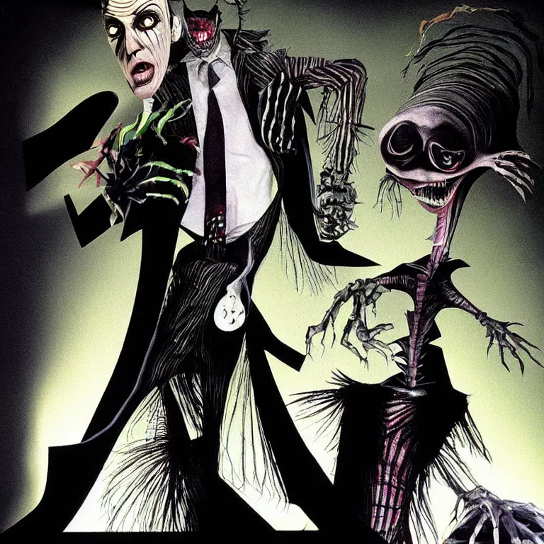 Image similar to Michael Keaton Beetlejuice by Dave McKean