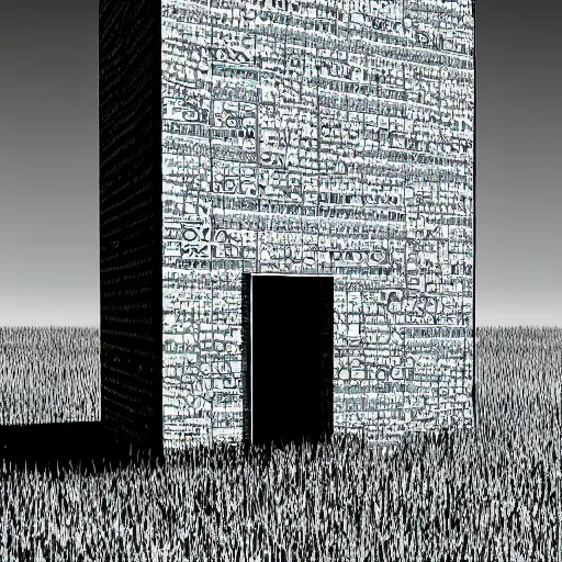 Image similar to monolith in abandoned big room stalker game 2007