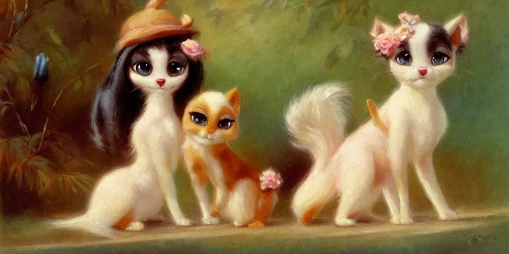 Image similar to 3 d littlest pet shop animal, vintage royalty, antique perfume, emotion, master painter and art style of noel coypel, art of emile eisman - semenowsky, art of edouard bisson