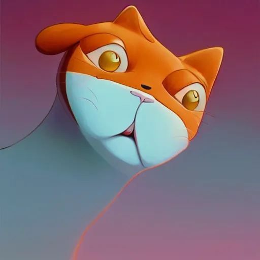 Image similar to face icon stylized minimalist catdog, loftis, cory behance hd by jesper ejsing, by rhads, makoto shinkai and lois van baarle, ilya kuvshinov, rossdraws global illumination