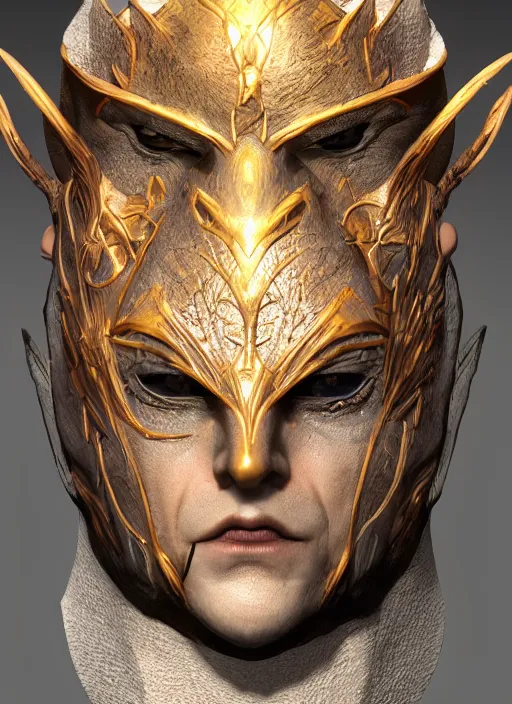 Image similar to masked trickster, ultra detailed fantasy, elden ring, realistic, dnd character portrait, full body, dnd, rpg, lotr game design fanart by concept art, behance hd, artstation, deviantart, global illumination radiating a glowing aura global illumination ray tracing hdr render in unreal engine 5