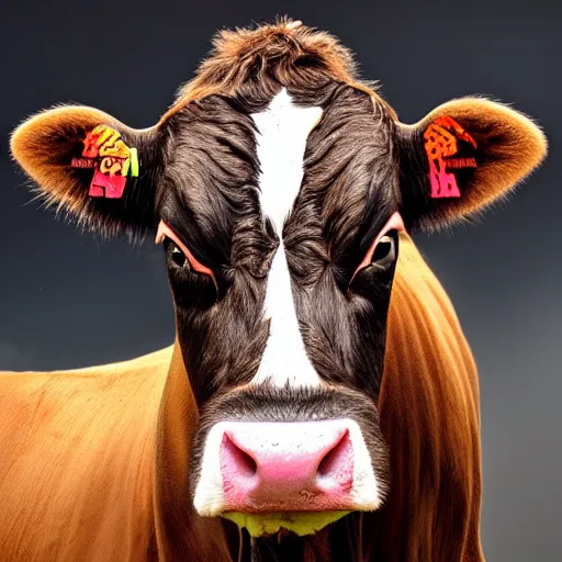 Image similar to cow mugshot