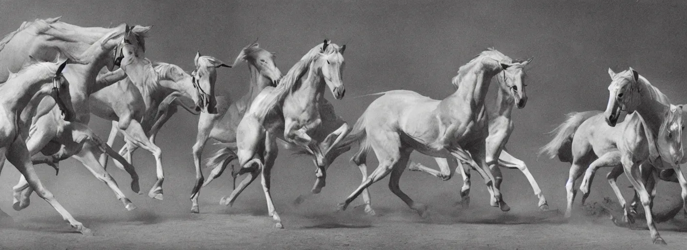 Image similar to horse running by muybridge, chronophotography