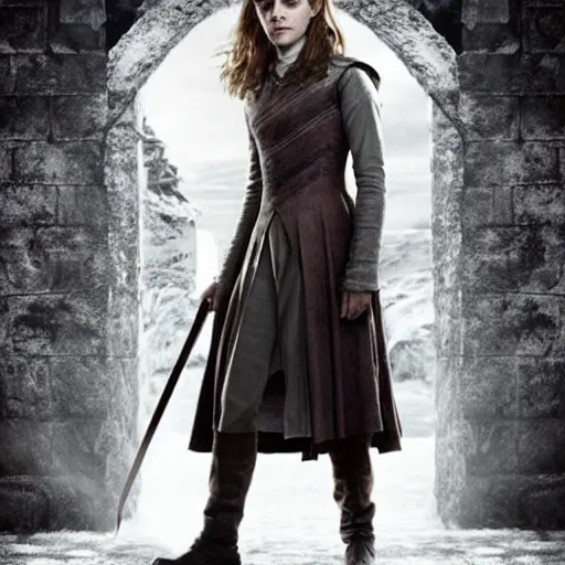 Image similar to emma watson as hermione granger in game of thrones