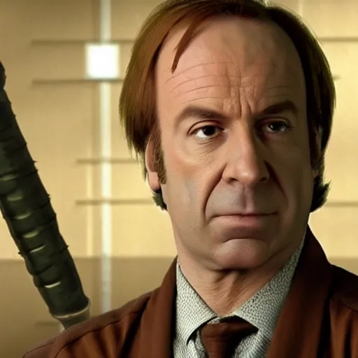 Prompt: saul goodman as a jedi knight