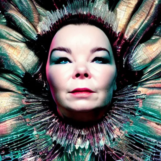 Image similar to bjork album cover