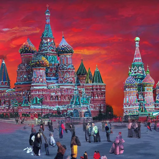 Image similar to fantasy_artwork_hyper_detailed_very_very_very_very_very_very_very_very_very_very_very_very_very_very_very_very_very of Dragon on the Red square, Moscow, matte painting