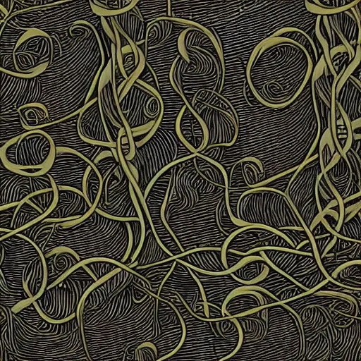 Prompt: tangled vines wallpaper repeating pattern ultra realistic, intricate, epic lighting, futuristic, 8 k resolution