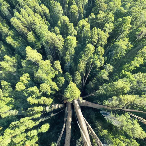 Prompt: the tallest tree in the aerial