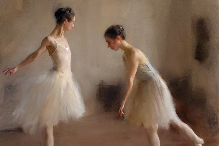 Image similar to “ ballerina painting by ron hicks ”