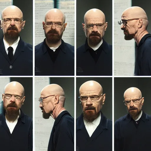 Image similar to Walter White transformation sequence