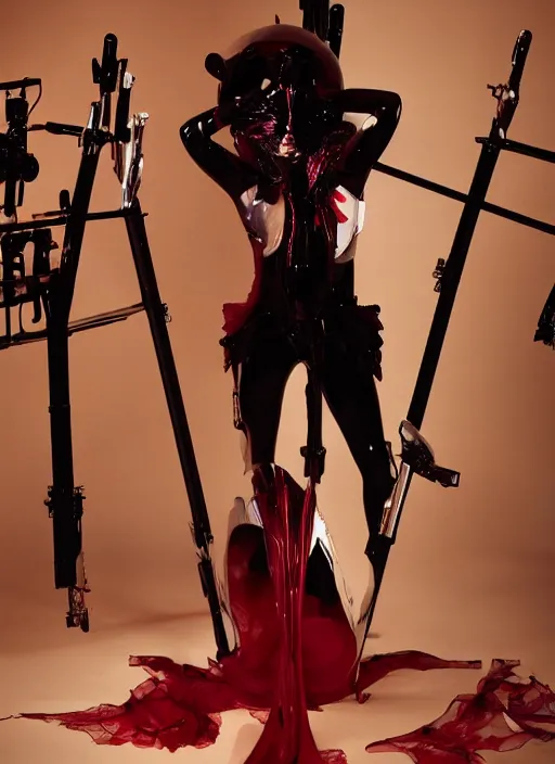 Image similar to lady gaga by nick knight, born this way, born this way album, red weapon 8 k s 3 5, cooke anamorphic / i lenses, highly detailed, cinematic lighting