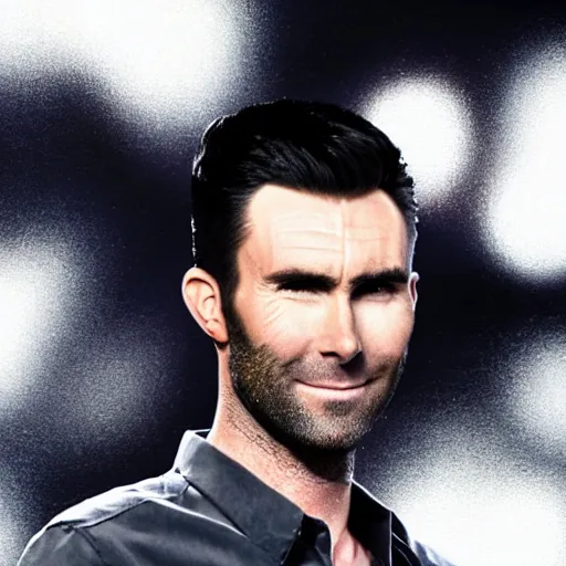 Image similar to adam levine as an anime protagonist, studio trigger