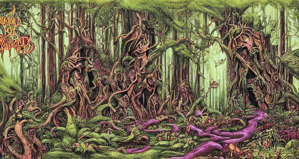 Image similar to Enchanted and magic forest, by ED roth