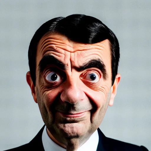 Image similar to A portrait mr bean teams up with a teenage mr bean, perfect faces, 50 mm, award winning photography