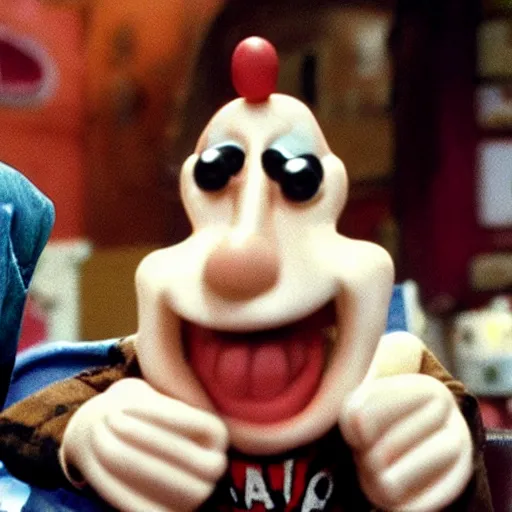 Image similar to GG Allin appears as a character in Wallace and gromit