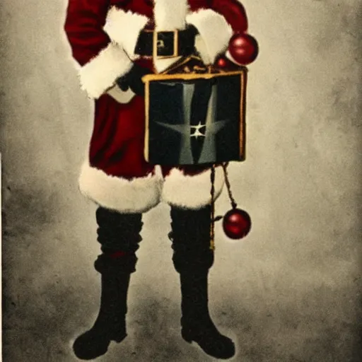 Prompt: santa claus on ww2