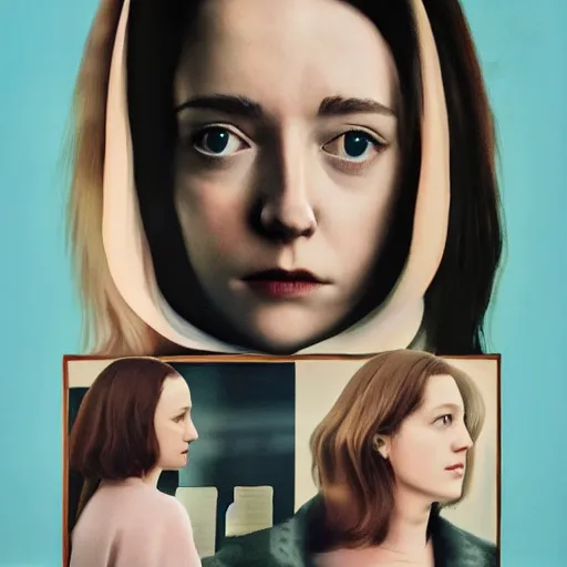 Prompt: alternative poster for the movie Thoroughbreds 2017, oil on canvas,