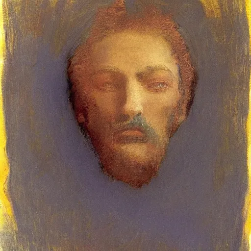 Prompt: A portrait of @hypnos_onc, by Odilon Redon