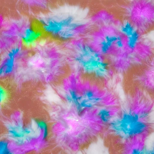 Image similar to colourful marble fluff everywhere glowing