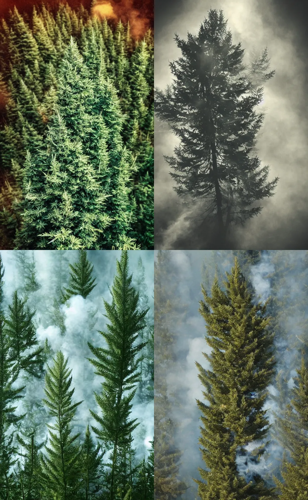 Prompt: Smoke Trees