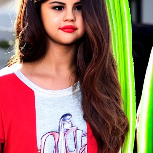 Image similar to selena gomez as celery