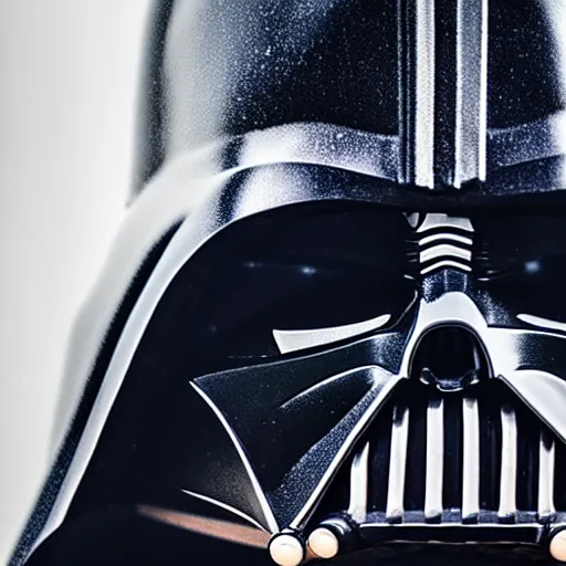 Image similar to close - up darth vader, fine details, 8 k, shallow depth of field, moody lighting, cinematic lighting,