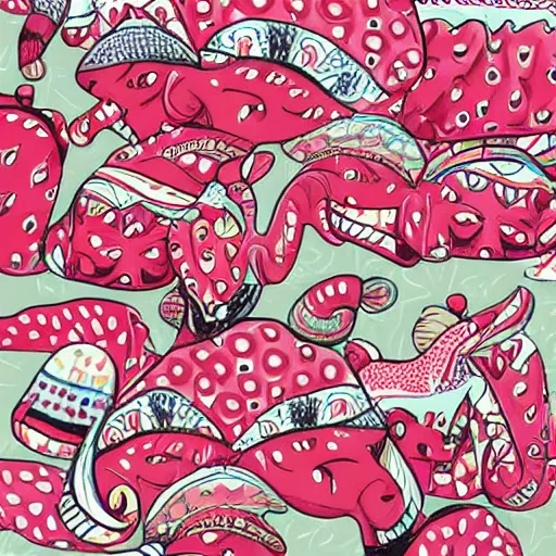 Prompt: 🐘🍓