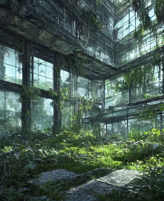 Image similar to intricate transparent clear see - through image of forge, lush botany, brutalism environment, ultra realistic, concept art, psychedelic, photorealistic, octane render, 8 k, unreal engine. art by nori inoguchi and sam kaplan and zachary goulko and christopher marley