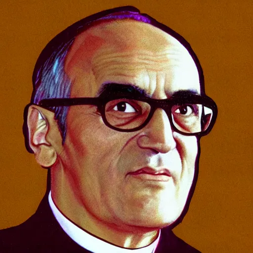 Image similar to archbishop romero in rotoscope