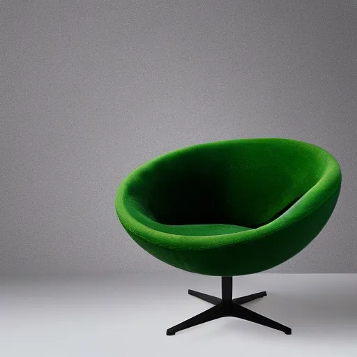 Image similar to an armchair that looks like an avocado