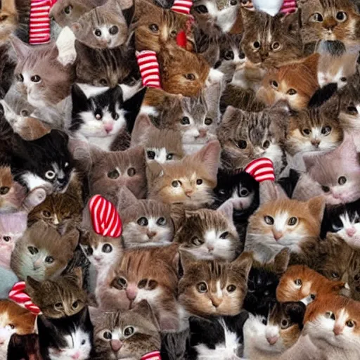 Image similar to cats wheres wally