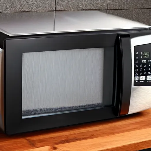 Prompt: the universe in a Black and Decker microwave
