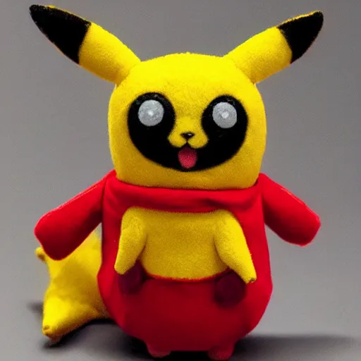 Prompt: a pin cushion Pikachu