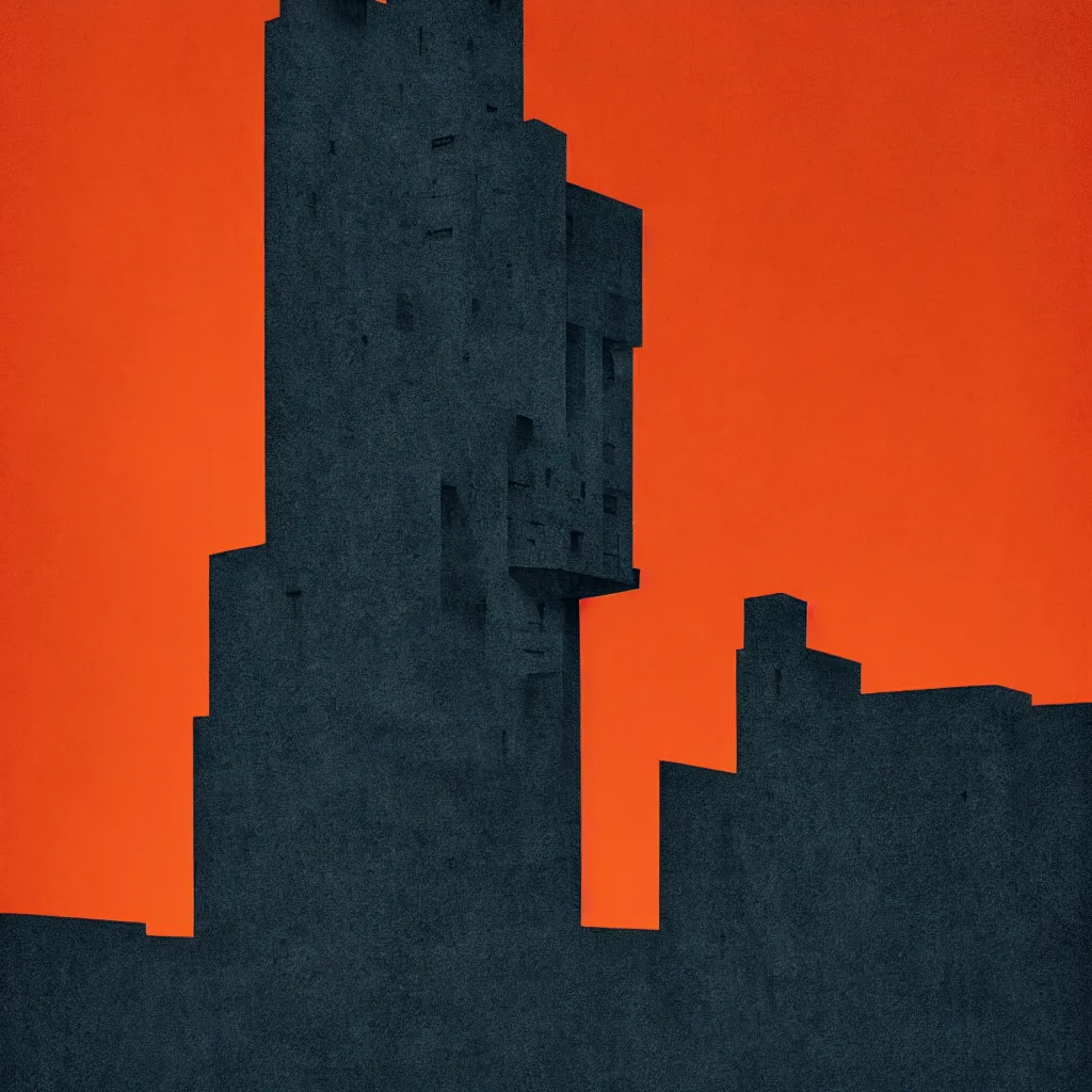 Image similar to authority by, mads berg, karolis strautniekas, film noir, stippled light, dramatic lighting, editorial illustration, detailed, fine texture, matte print, art deco, brutalism, dark blue + dark orange, red, black, ( ( habitat 6 7 background ) )