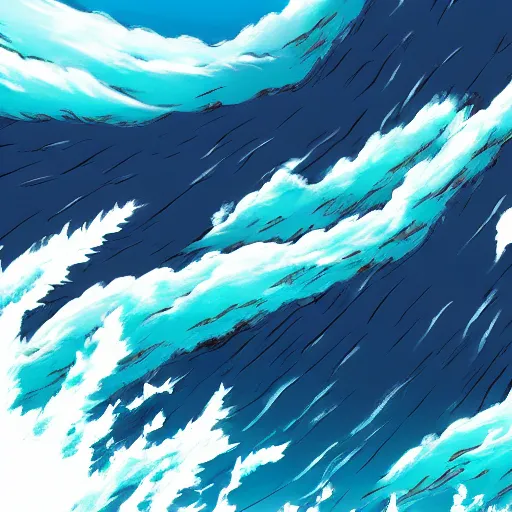 Image similar to tumultuous tsunami, anime artwork, studio ghibli, stylized in an anime format, 4 k quality, trending on artstation