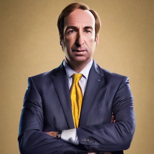 Image similar to super high quality saul goodman, realistic photorealistic high-resolution saul Goodman, very saul goodman, high def, saul, saul Goodman, better call saul, better call saul Goodman, 8k, 4k, professional, depth of field, sigma art 85mm f1.4, large sensor dslr, professional photo, saul goodman, very very saul goodman