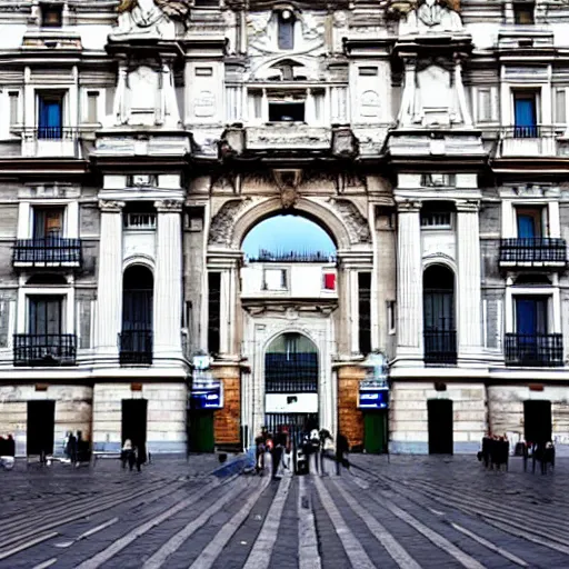 Image similar to A photo of a la Puerta de Alcalá (Madrid)