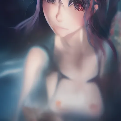 Prompt: A realistic anime painting of a beautiful female wired to a colossal computer, digital painting by Sakimichan, Makoto Shinkai, WLOP, Rossdraws, Pixivs and , digital painting. trending on Pixiv. SFW version —H 1080 —W 1920