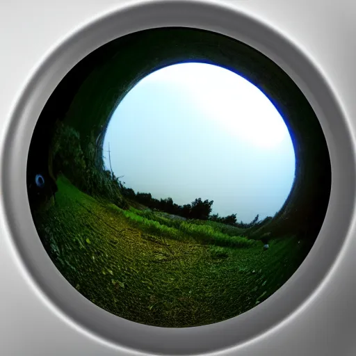 Image similar to Mario fisheye lens, night vision,4k,photograph,scary