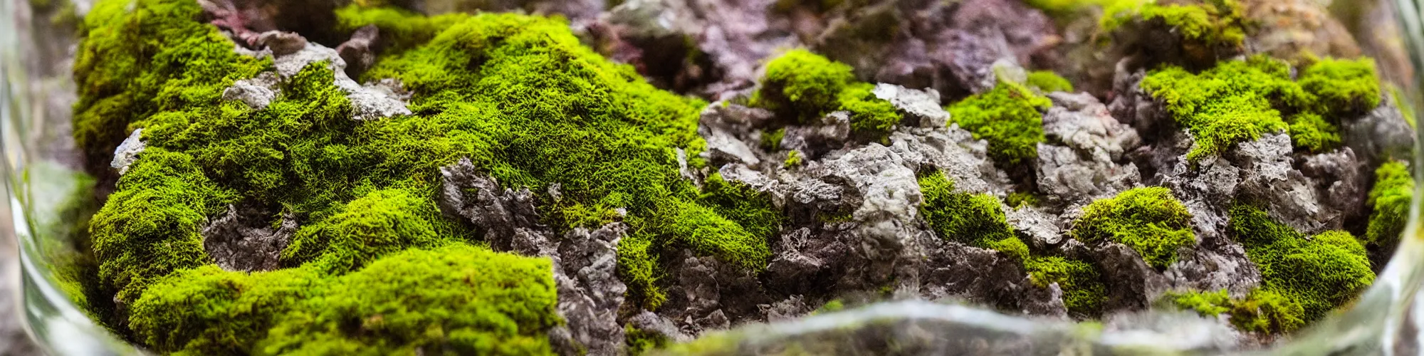 Image similar to moss terrarium, georgia o'keeffe, beautiful, bokeh