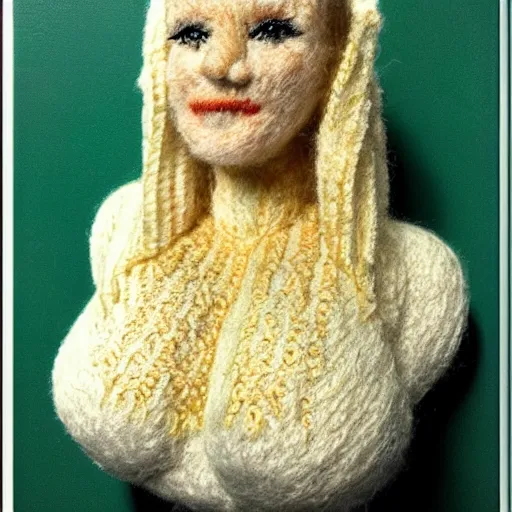 Image similar to madonna made from burning wool